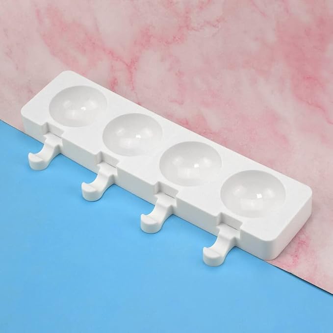 Surakey Ice Cream Popsicle Silicone Mold Silicone Mold Soft and Smooth Mould for DIY Homemade Ice-Lolly Ice Cream Ice Candy Cake Pop Maker Mold Non-Stick & Easy Release, Type 19