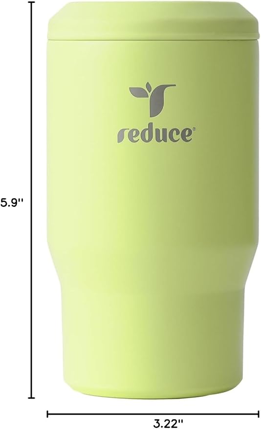 Reduce 4-in-1 Drink Cooler - Versatile Can & Bottle Holder with Vacuum Insulation - Keeps Drinks Cold Up to 4 Hours - Includes Bottle Opener - Fits Cupholders & Dishwasher Safe - 14oz - Mojito
