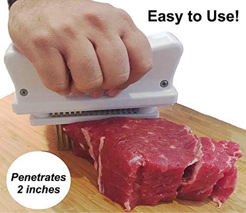 KITCHEN MEAT TENDERIZER TOOL 48-Blade Stainless Steel | Kitchen Cooking Gadgets Tools with Ultra Sharp Needle That Makes Steak & Chicken Tender