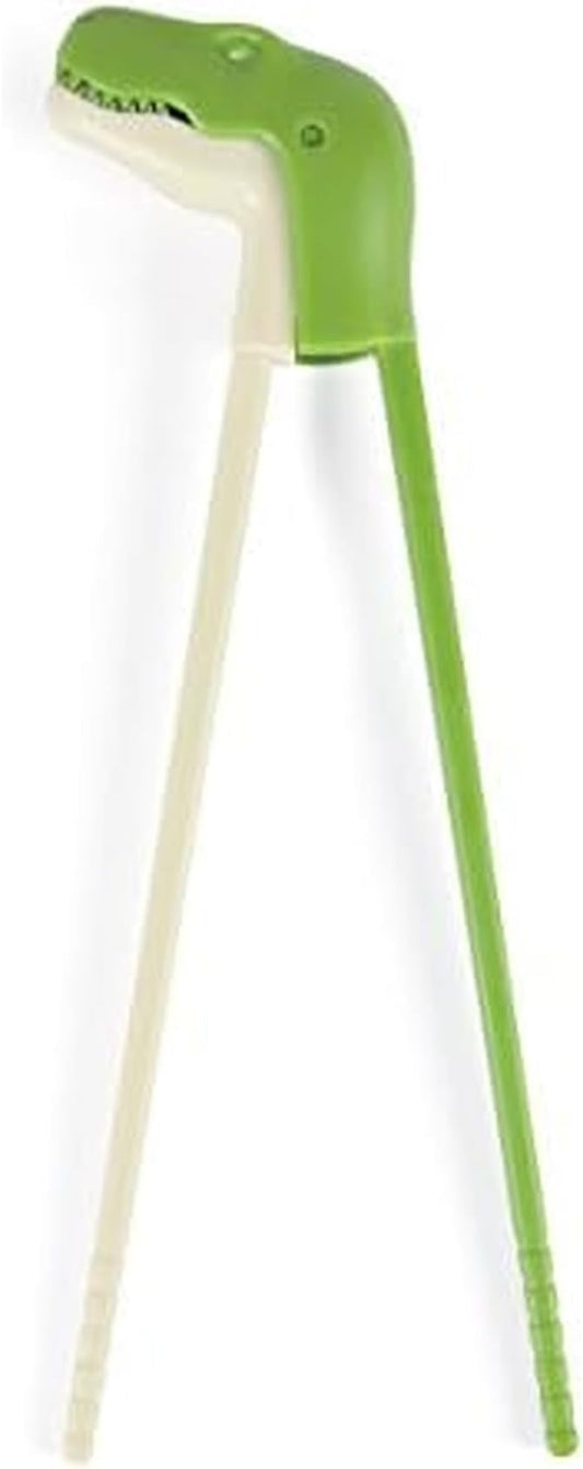 Genuine Fred MUNCHTIME Chopsticks, T-Rex Dinosaur - Picky Eater Solutions - Beginner Kids Reusable Chopsticks - Animated, Interactive Design - Fun Gift & Stocking Stuffer for Kids