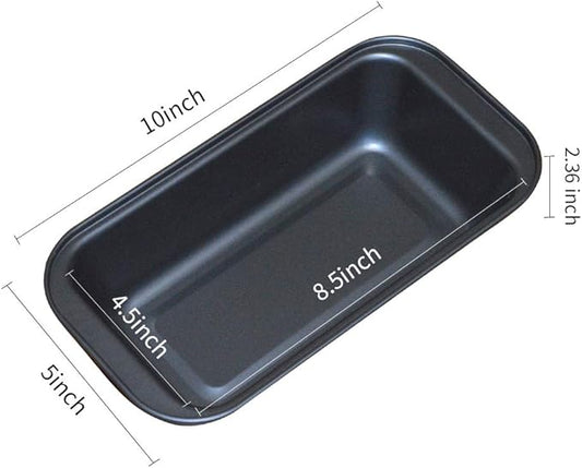 Nonstick Loaf Pan,8.5 x 4.5 Inch Carbon Steel Toast Pan for Baking Bread with Oven, Gray set of 2