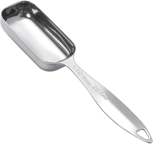 1PCS 1-1/2tbsp (22.5ml) Single Measuring Spoon, Individual Stainless Steel Long Handle Measure Teaspoon Only