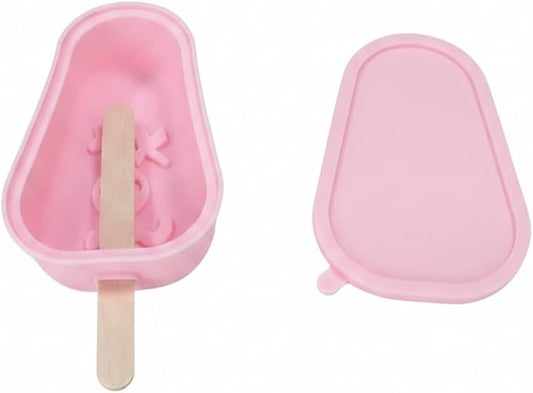 Easy-Release Homemade Popsicles with Silicone Mold, Lids & Sticks for Juice or Yogurt, 5 fl oz Capacity