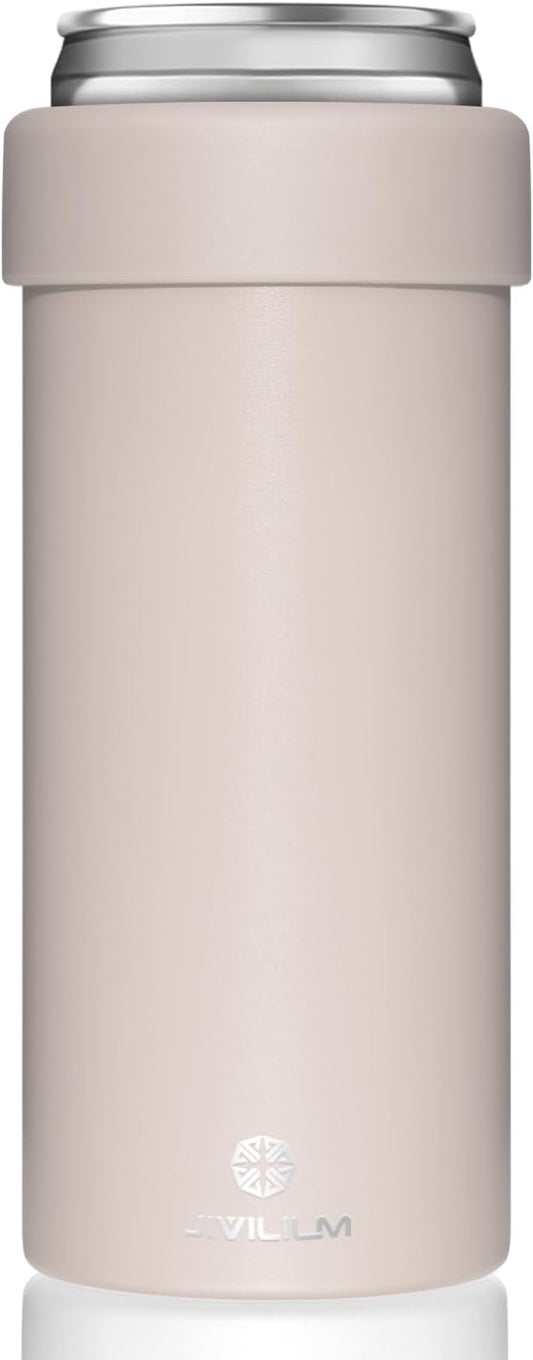 12 oz. Slim Can Cooler Insulated | Stainless Steel 12oz. Skinny Drink Holder for Soda, Hard Seltzer, Beer and Energy Drinks