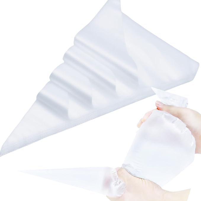 XXXL 26 Inch Extra Large Piping Bags,100 Pack Disposable Pastry Bags,Thick Anti-Burst Icing Piping Pastry Bags For Frosting Decorating Cake Cupcake Cookie (XXXL Large 26 Inch-100 Pack)
