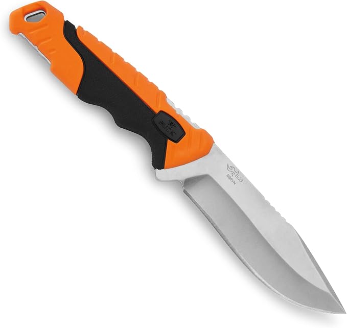 Buck Knives 658 Pursuit Pro Small Fixed Blade Hunting Knife, 3-3/4" S35VN Stainless Steel Blade, Polyester Sheath Included
