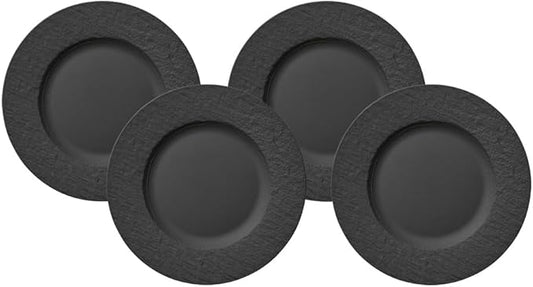 Villeroy & Boch Manufacture Rock Dinner Plate Set of 4 27x27x2cm