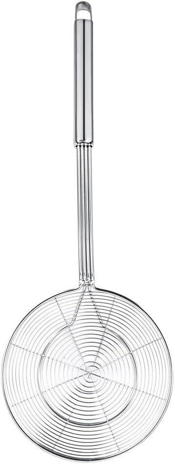 Spider Strainer Skimmer, Swify Stainless Steel Asian Strainer Ladle Frying Spoon with Handle for Kitchen Deep Fryer, Pasta, Spaghetti, Noodle, 5.5 Inch