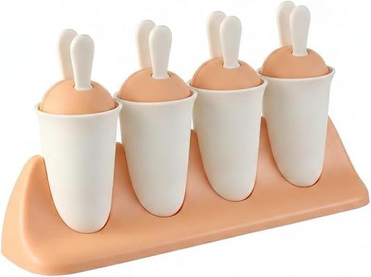 Easy-Use Vertical Popsicle Mold, 8-Cavity Ice Pop Maker for Compact Freezers, Durable PP Plastic Tray