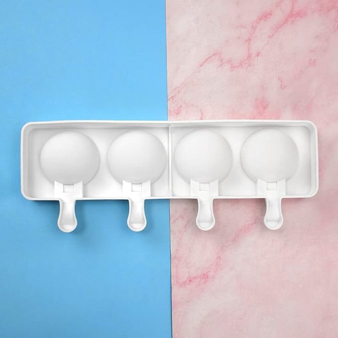Surakey Ice Cream Popsicle Silicone Mold Silicone Mold Soft and Smooth Mould for DIY Homemade Ice-Lolly Ice Cream Ice Candy Cake Pop Maker Mold Non-Stick & Easy Release, Type 19