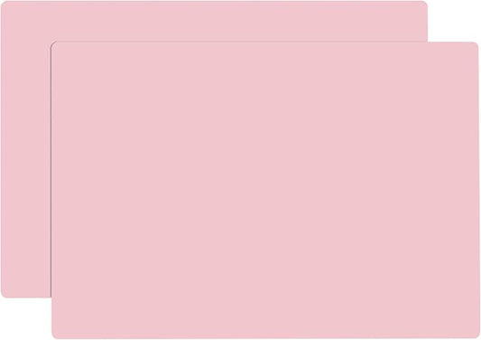 Silicone Mats Large Size, 2Pcs 27.5"x 19.5" Pink Silicone Craft Mat, Silicone Mats for Heat Resistant, Kitchen Counter, Paiting, Jewelry