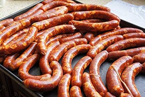 Lawei 2 LBS Sausage Stuffer - Horizontal Kitchen Stuffing Maker Stainless Steel Meat Sausage Machine for Household Commercial
