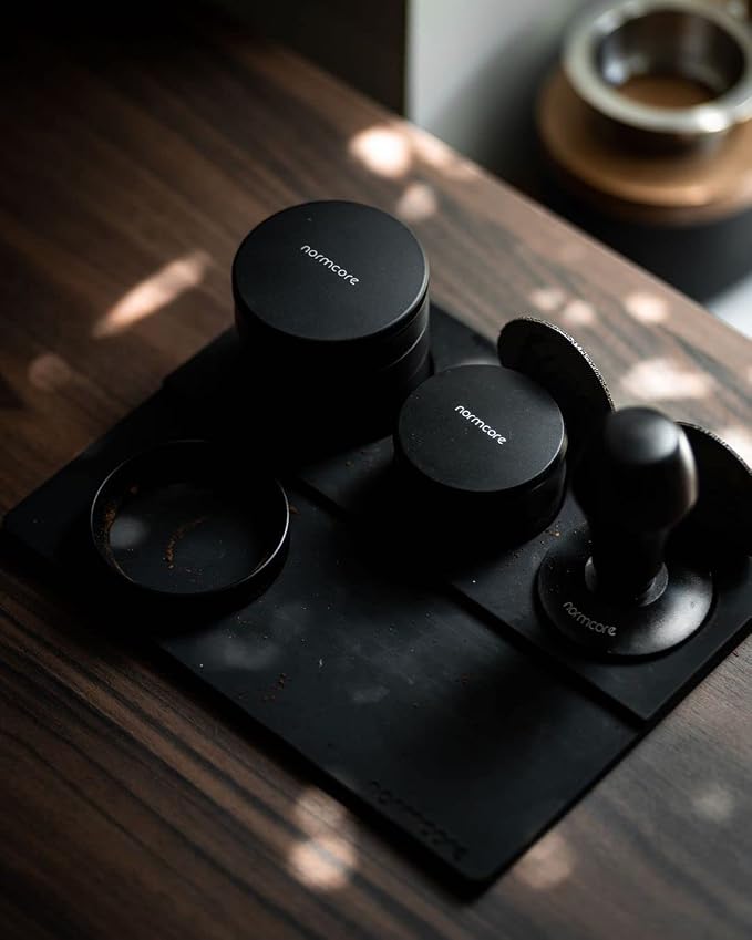 Normcore Espresso Tamping Station, Espresso Tamping Mat, Coffee Tamper Mat, Espresso Accessories Tool for Baristas, Food Grade Non-Slip Silicone, 9.5 Inch x 7.5 Inch