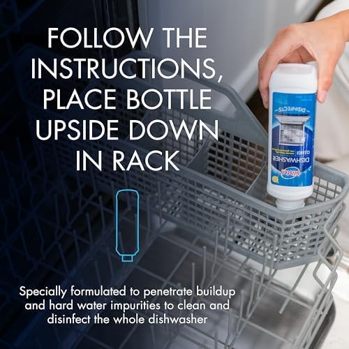 Summit Brands DM03N-SS Glisten Dishwasher Magic Machine Cleaner and Disinfectant, 12 Fl Oz Bottle, 2-Pack , White