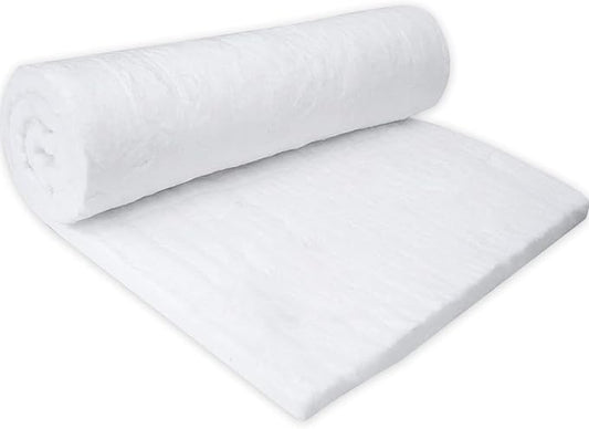 60'' x24'' x1'' (Thick) Ceramic Fiber Blanket Fireproof Insulation Baffle Rated to 2400F, High-Temperature Resistance for Oven Stoves, Kilns, Forges