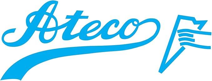 Ateco 1303 Bowl Scraper Set, Flexible Food-safe Plastic, White, 6-Pieces