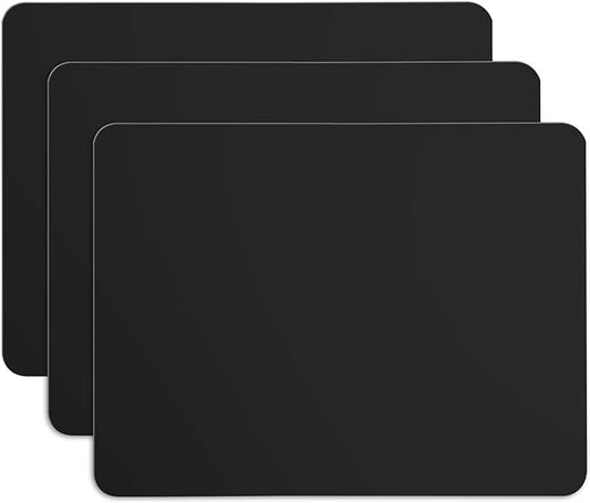 Gartful Silicone Sheets for Crafts, 3PCS Resin Jewelry Casting Molds Mats, Multipurpose Table Cover Placemat, Counter Top Protector Pad, Nonskid Nonstick, Black(15.7 x 11.8 inches)