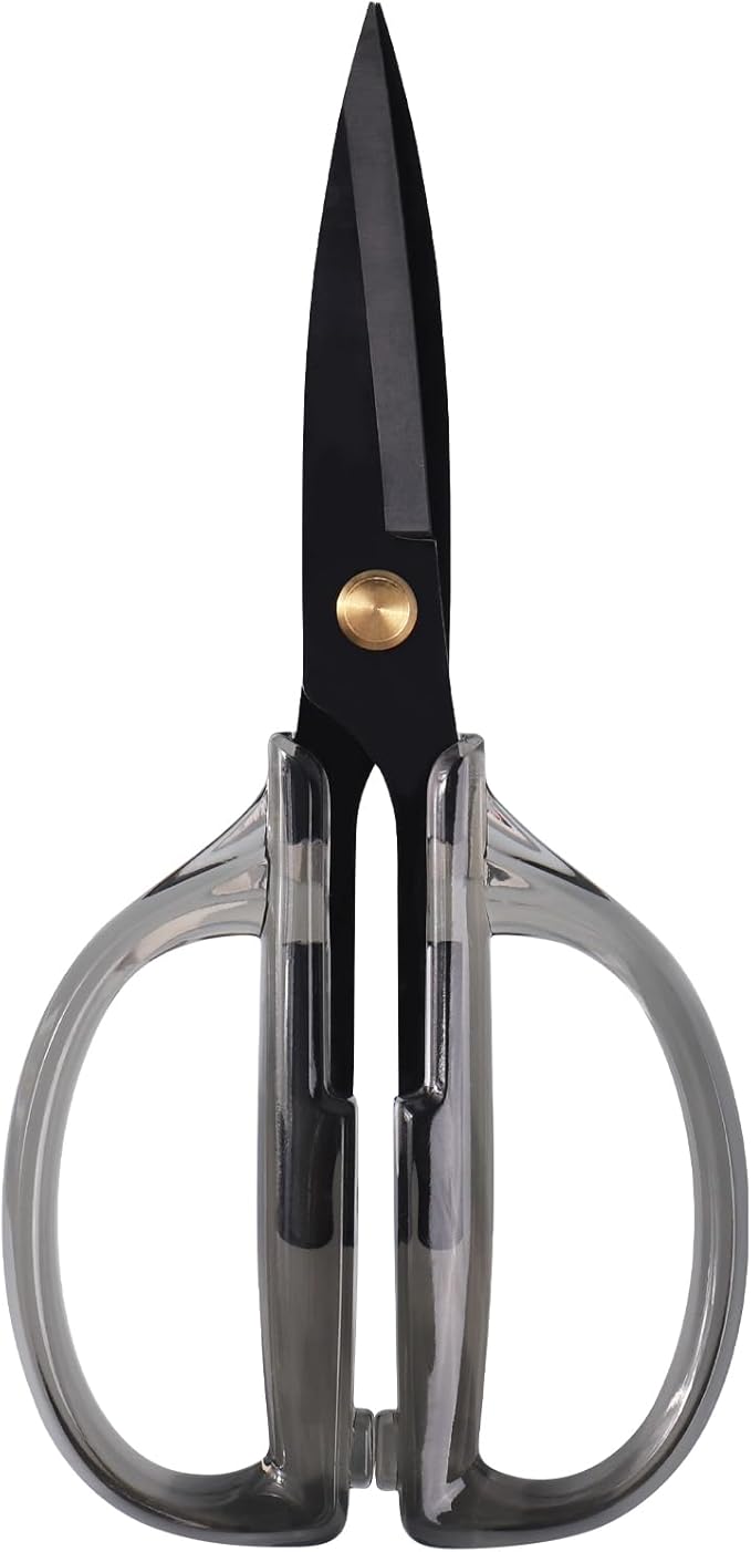 Kitchen Shears Scissors&Sharp Scissors, ARCHIKING 7.7inch Black Titanium Plated Scissor-Meat and Poultry Shears, Dishwasher Safe, Acrylic Handel All Purpose Stainless Steel Utility Scissor Black