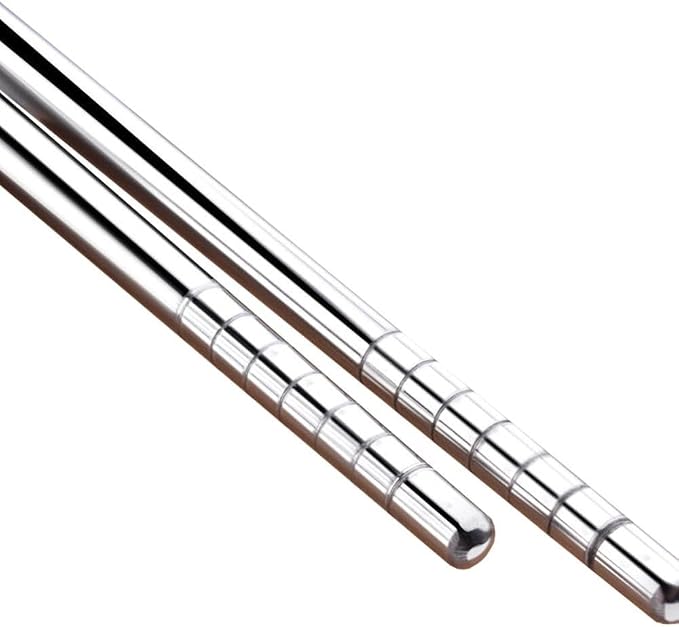 MyLifeUNIT Extra Long 14 Inch Japanese Hot Pot Chopsticks, Stainless Steel Cooking Frying Noodle Chopsticks (3 Pairs Set)