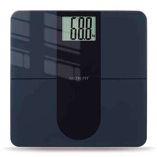 NUTRI FIT Scale for Body Weight 550lb, Digital Bathroom Scales for People, Extra Large LCD Display & Large Clear Numbers, High Upgraded Quality for The Elderly Safe Home Use