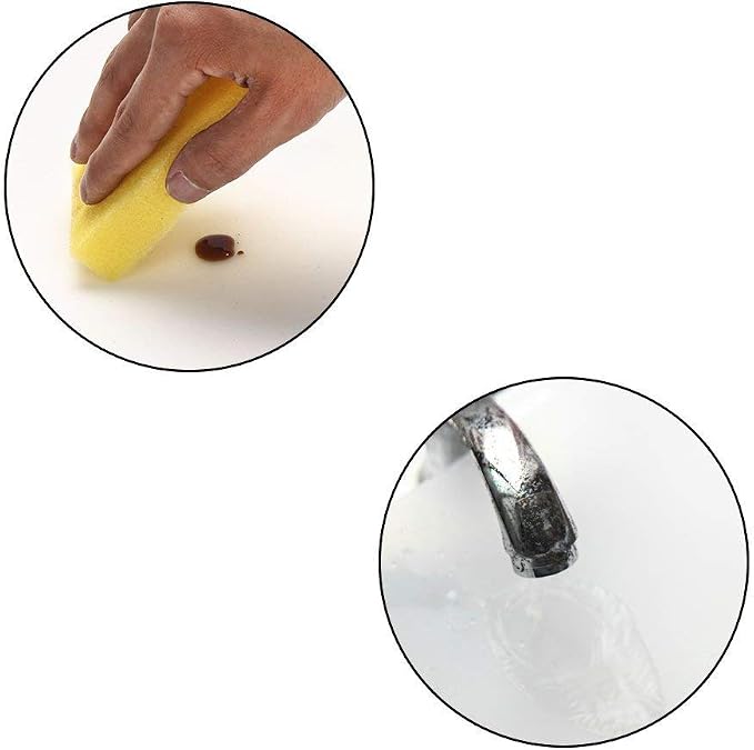 23.6'' by 15.7''Flexible Silicone Placemat Non Slip Waterproof Heat Resistant Dinner Table Transparent with Fog 1 PCS