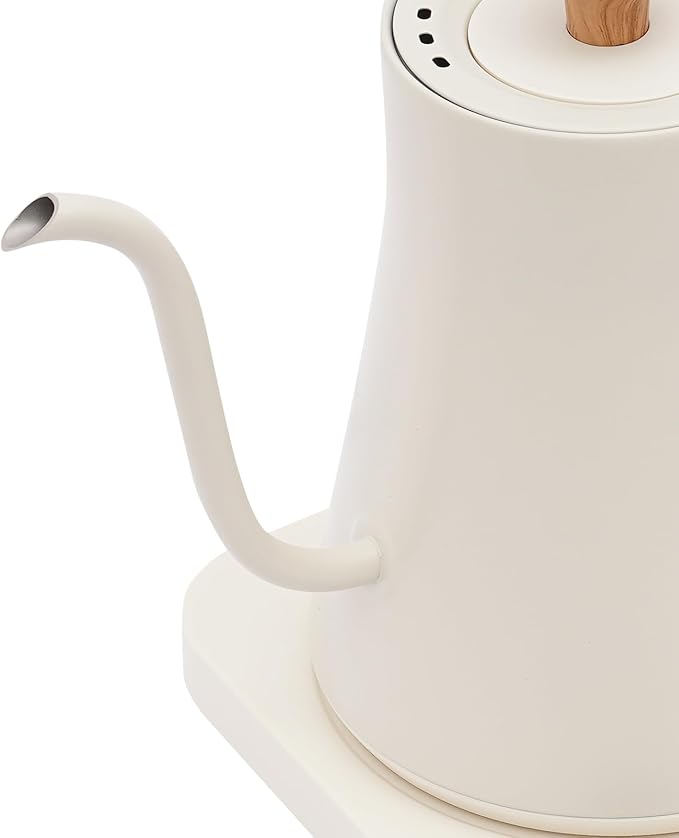 Gooseneck Electric Kettle, 1500W/0.9L Kettle Electric ±1℉ Temperature Control Pour Over Kettle for Coffee, Brew Tea, Boil Hot Water, Stainless Steel Interior Quick Heating, Overheat Protection
