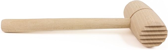 Meat & Poultry Tenderizer, raw wood uncoated natural European beechwood
