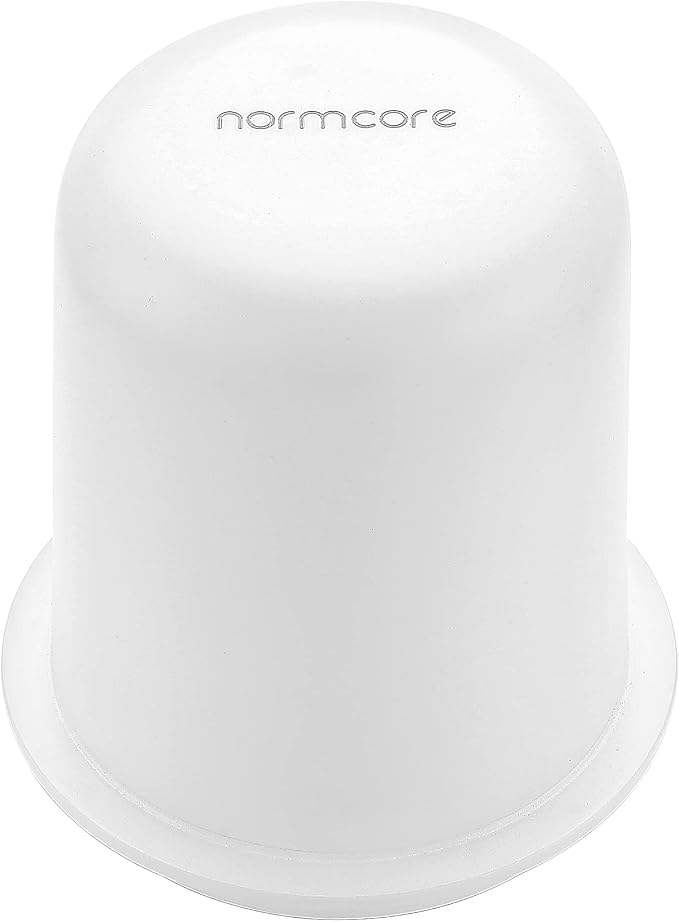 Normcore 58mm Dosing Cup - Espresso Coffee Dosing Cup Compatible with 58mm Portafilter - Non-stick coating White - 304 Stainless Steel - Espresso Machine Accessory