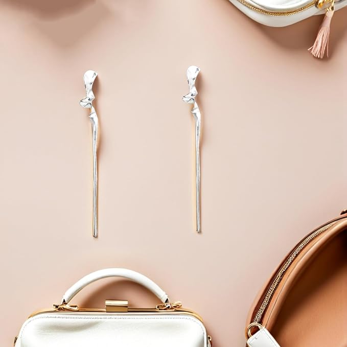 Lurrose 2 Pcs Chinese Hair Sticks Metal Hair Pins for Buns Vintage Accessories Women Styling Tools for Weddings Parties Daily Use