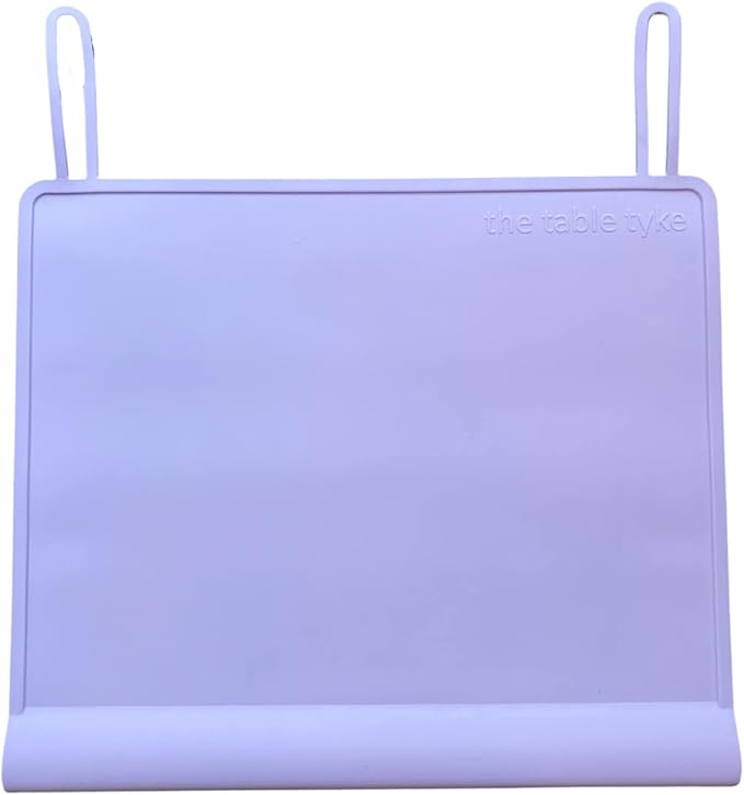 Silicone Placemats for Toddlers with Patented Edge Bumper | Kids Placemats Non Slip Travel Ready | Baby Placemat BPA Free for Restaurant Dining Table | Lilac