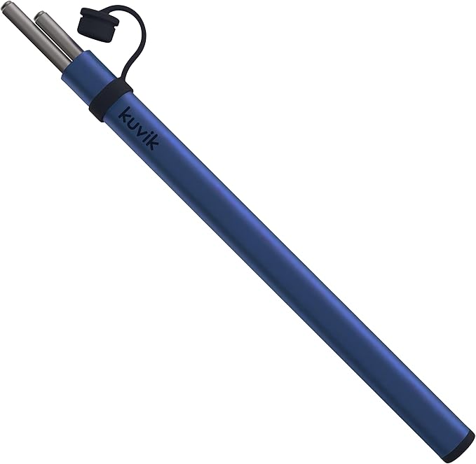 Kuvik Titanium Chopsticks with Nautical Blue Carrying Case