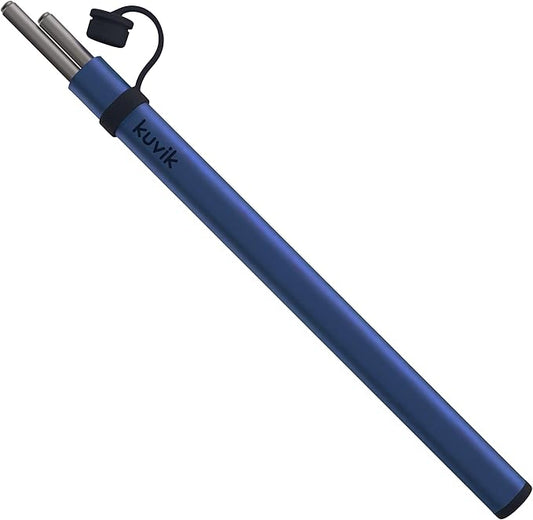 Kuvik Titanium Chopsticks with Nautical Blue Carrying Case