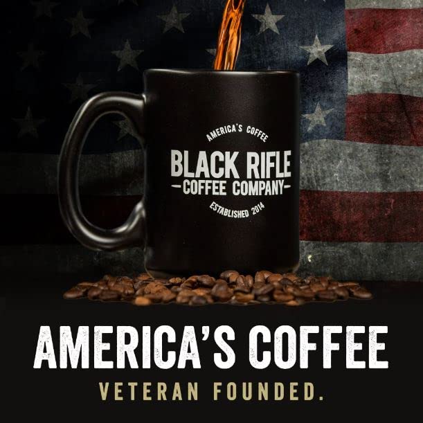 Black Rifle Coffee Company AK Espresso, 32 Count, Medium Roast K Cups - Single Serve K Cups Coffee Pods - Kcup Pods Compatible with Keurig 1.0 & 2.0 - Made from Arabica Beans