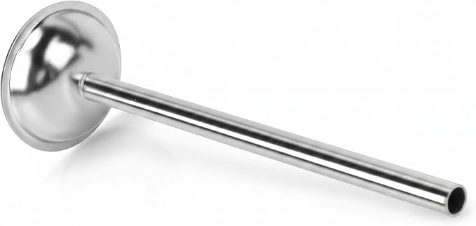 10mm Stainless Steel Sausage Stuffing Tube No.8 for Meat Grinder | 10mm stainless steel sausage stuffing tube No.8, 7.09" long. Fits manual and electric meat grinders, snack sticks use.