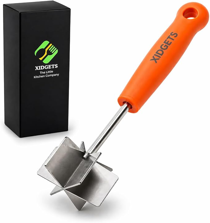 Mini Stainless Steel Meat Chopper & Masher, Dishwasher Safe