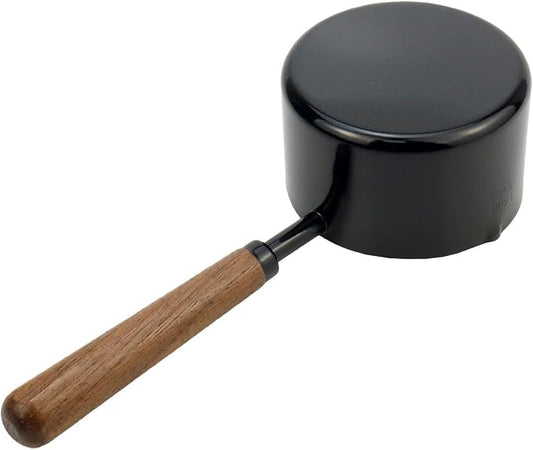 1pcs 1 Cup Measuring Cup with Wooden Handle Stainless Steel Measuring Scoop 250ml Measuring Spoon Black 1 Measuring Cups for Baking Cooking Wet and Dry Ingredients (250ml)
