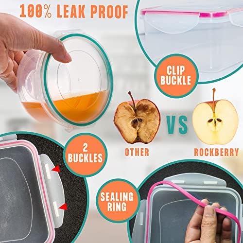38 Pcs Large Food storage containers-85 oz to Small Container Stackable Kitchen storage bowls sets-BPA Free Leak proof Plastic food Storage Containers with lids airtight-Microwave freezer safe | Stackable Kitchen Pantry storage bowls sets-BPA Free Leak...