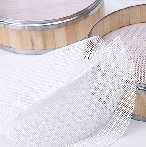 4 Pieces Round Silicone Reusable Steamer Mat Mesh Sheet for Fruit Dryer,Food Dehydrator Sheets Dryer Mesh,10" Diameter