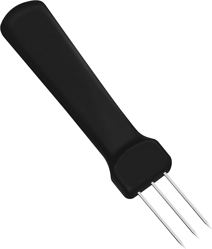 3-Prong Sausage Pricker, Stainless Steel, 5.5" | Air Release Tool for Casings