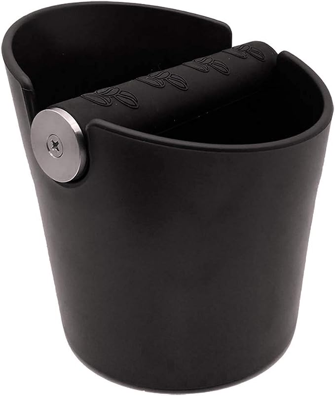 HOMEE Coffee Knock Box, 4.8in Barista Style with Removable Metal Bar | Espresso Grounds Knock Box with Removable Heavy-Duty Metal Knock Bar Shock Absorbent Durable Non-Slip Base Easy to Clean
