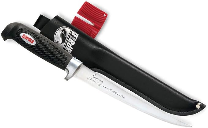 Rapala4 Soft Grip Fillet / Single Stage Sharpener / Sheath