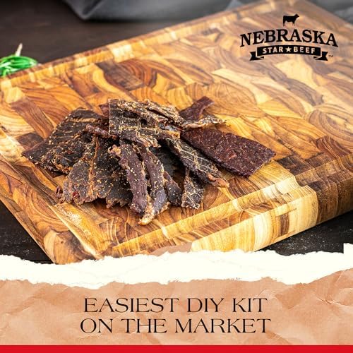 Lucky Jerky DIY Beef Jerky Seasoning and Cure Kit, 5 Flavors, 60 Oz | Make Your Own with Peppered, Red Pepper, Teriyaki, BBQ, and Original, Seasons 20 lbs per Flavor, 100 lbs Total