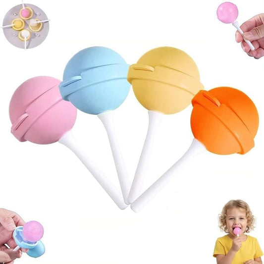 Silicone Lollipop Ice Cream Maker, Homemade Popsicle Molds, DIY Popsicle Maker for Kids, Lollipop Ice Cream Mold, Reusable Popsicle Molds