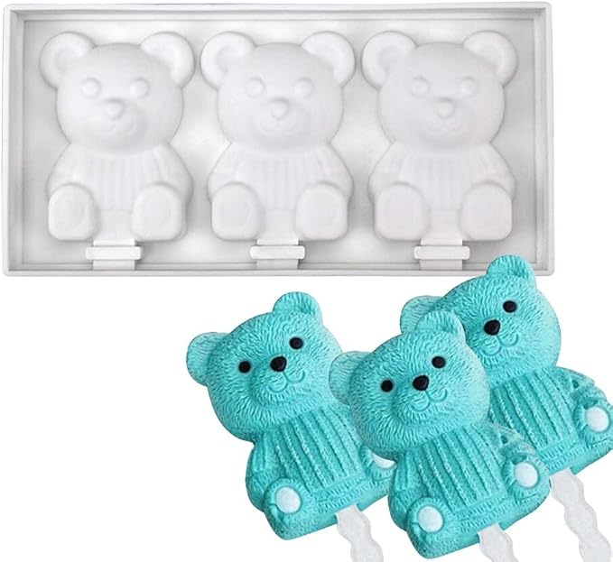 Surakey Ice Cream Silicone Mold Popsicle Silicone Mold Soft and Smooth Mould for DIY Homemade Ice-Lolly Ice Cream Ice Candy Cake Pop Maker Mold Non-Stick & Easy Release, Type 16