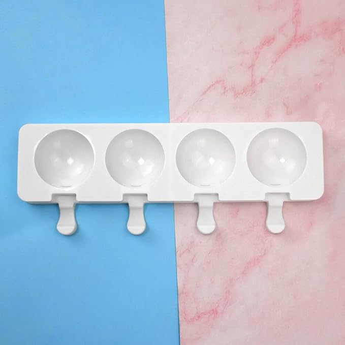 Surakey Ice Cream Popsicle Silicone Mold Silicone Mold Soft and Smooth Mould for DIY Homemade Ice-Lolly Ice Cream Ice Candy Cake Pop Maker Mold Non-Stick & Easy Release, Type 19