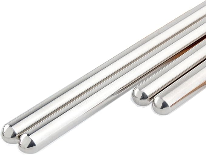 MyLifeUNIT Extra Long 14 Inch Japanese Hot Pot Chopsticks, Stainless Steel Cooking Frying Noodle Chopsticks (3 Pairs Set)