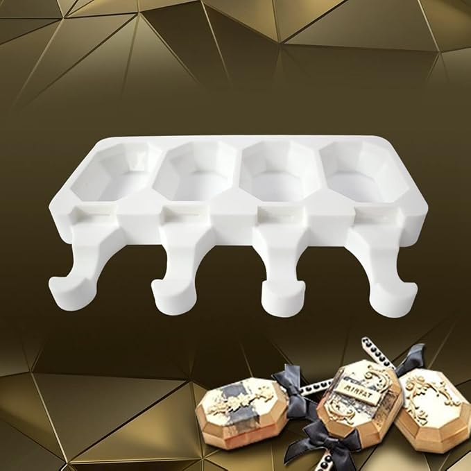 Surakey Popsicle Silicone Mold Ice Cream Silicone Mold Soft and Smooth Mould for DIY Homemade Ice-Lolly Ice Cream Ice Candy Cake Pop Maker Mold Non-Stick & Easy Release, Type 5