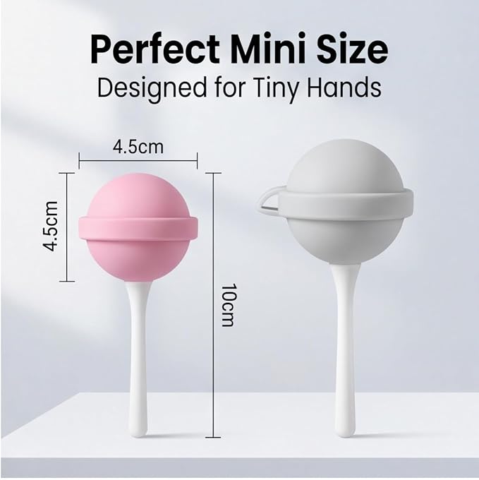 Silicone Lollipop Ice Cream Maker Molds, Reusable DIY Popsicle Maker for Summer Parties, Creative Ice Pop Mold for Juice Yogurt & Frozen Treats (4-pcs)