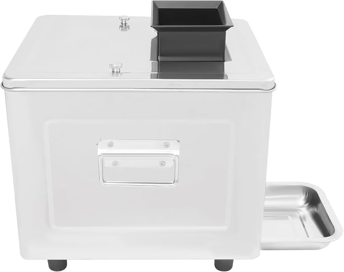 Meat Cutter Machine, 850W Electric Meat Slicer Shredded Cutting Machine, 5mm Commercial Stainless Steel Blade Shredder, 330lbs/h for Boneless Pork Chicken Fish Vegetables (5mm)