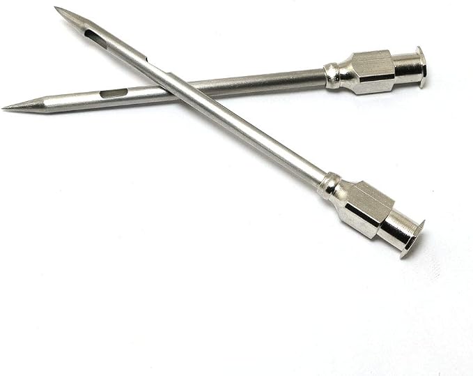 4pcs Injector Needle for Barbecue, Stainless Steel Marinade Turkey BBQ Meat Injector Needle Kitchen Accessories Party Home Supplies